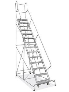 USC H-7297U-10 14 STEP GRIP STEP LADDER - UNASSEMBLED W