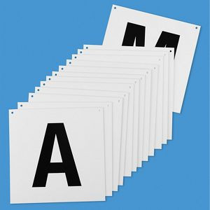 USC S-23445A-M HANGING LETTERED AISLE SIGN - 12 X 12", 