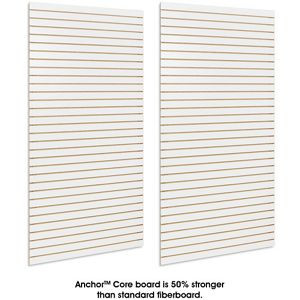 USC H-6351 SLATWALL VERTICAL PANELS - 8 X 4', WHITE