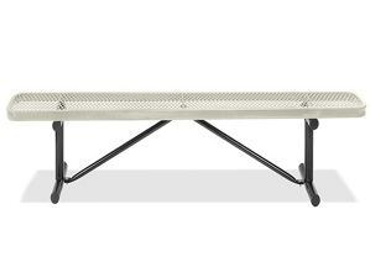 USC H-3501BE METAL BENCH WITHOUT BACK - 4', BEIGE