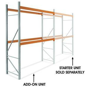 USC H-6199-ADD 2 SHELF PALLET RACK ADD-ON UNIT - 120 X 