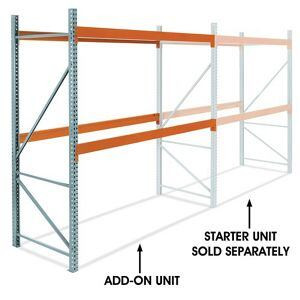 USC H-6194-ADD 2 SHELF PALLET RACK ADD-ON UNIT - 120 X 