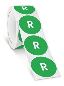 USC S-24369 2" CIRCLE LABELS - "R"