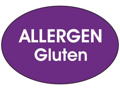 USC S-24421 ALLERGEN GLUTEN LABEL - 2 X 3"