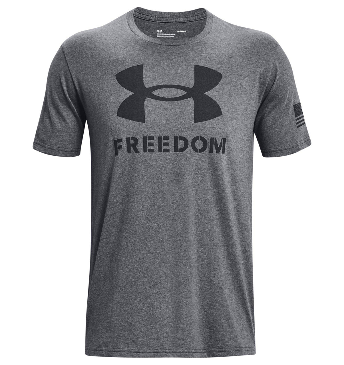 UNDER ARMOUR 13708110123X FREEDOM LOGO T-GRY,3XL