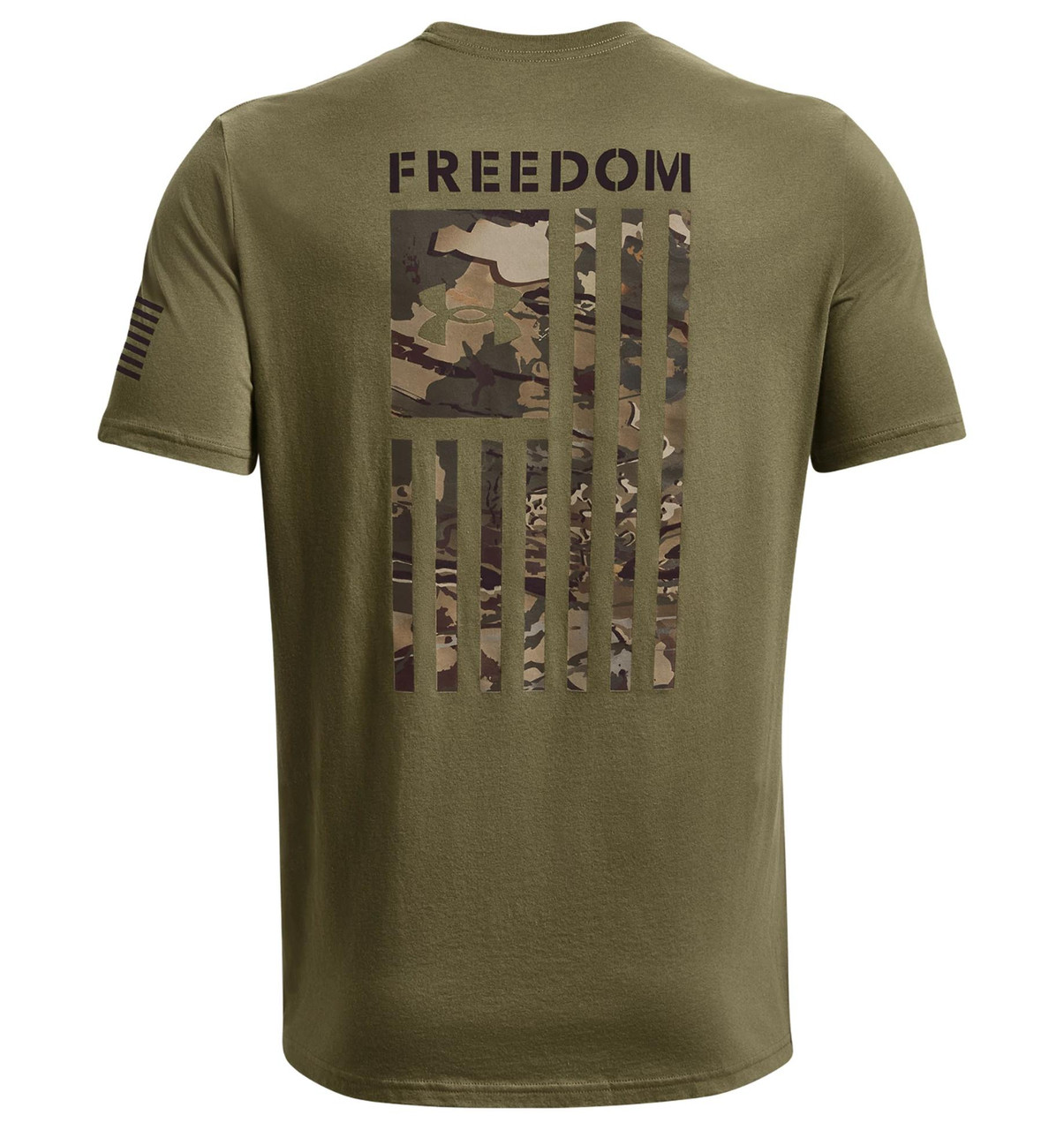 UNDER ARMOUR 13708163902X FREEDOM FLAG PRINTED T-GRN,XXL