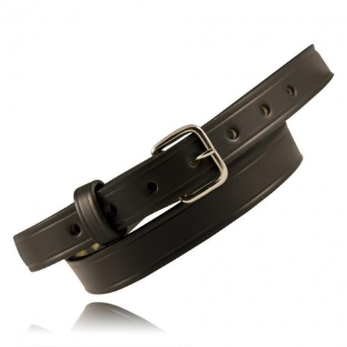 BOSTON LEATHER 6581-1-34 OFF DUTY BELT, 34 PLAIN,BLACK,NICKEL
