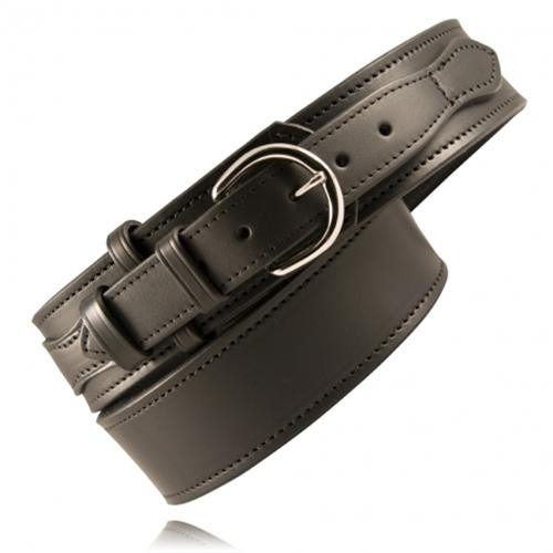 BOSTON LEATHER 6570-2-28 2 1/4 WIDE ATTRACTIVE TONGUED DUTY BELT 
