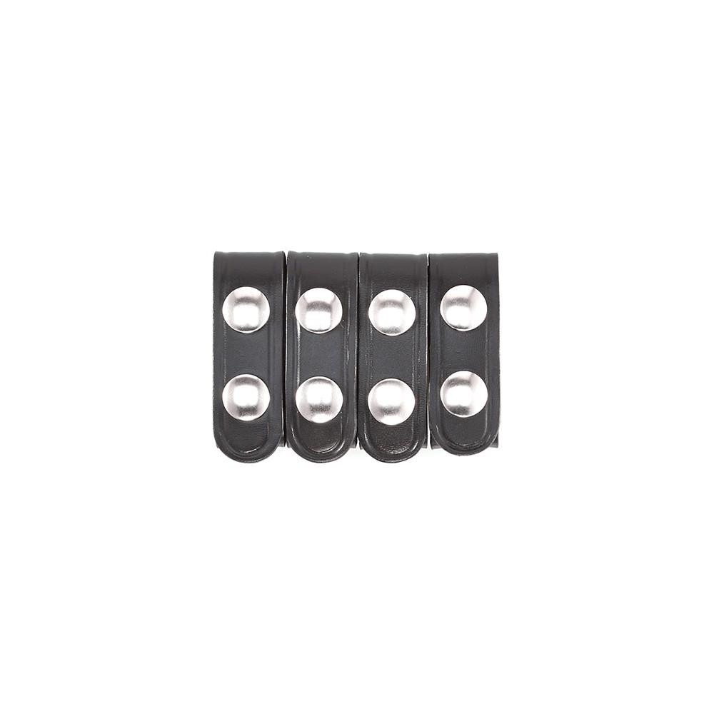AKER LEATHER A531-BP-4PK-CH DOUBLE SNAP 3/4 WIDE BELT KEEPER  SNAPS 