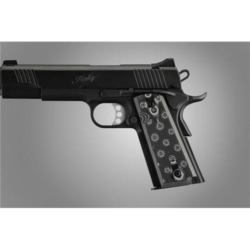 HOGUE GRIPS 01457-BLKGRY GOVT G10 9/32 THICK CK GMA BLKGRY