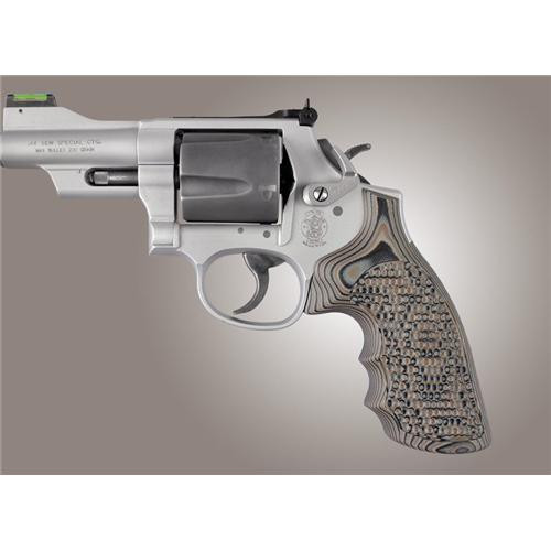 HOGUE GRIPS 19737 S&W K&L FRAME ROUND BUTT CONVERSION FING