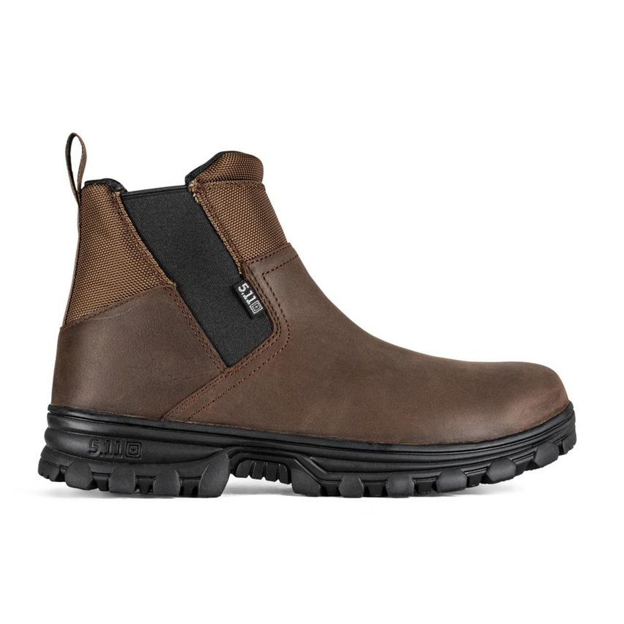 5.11 TACTICAL 12420-282-9.5-R WATER RESISTANT LEATHER UPPER  SLIP- AND 5.11 TACTICAL 12420-282-9.5-R WATER RESISTANT LEATHER UPPER  SLIP- AND