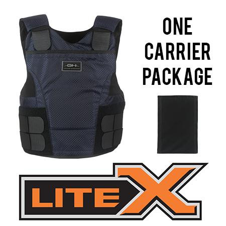 GH ARMOR SYSTEMS GH-LX02-II-M-1-SRN M/MALE, DARK NAVY, SM REG, (1) CONCEALAB