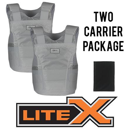 GH ARMOR SYSTEMS GH-LX02-II-M-2-2XLSW M/MALE, WHITE, 2XL SHORT, (2) CONCEALABL