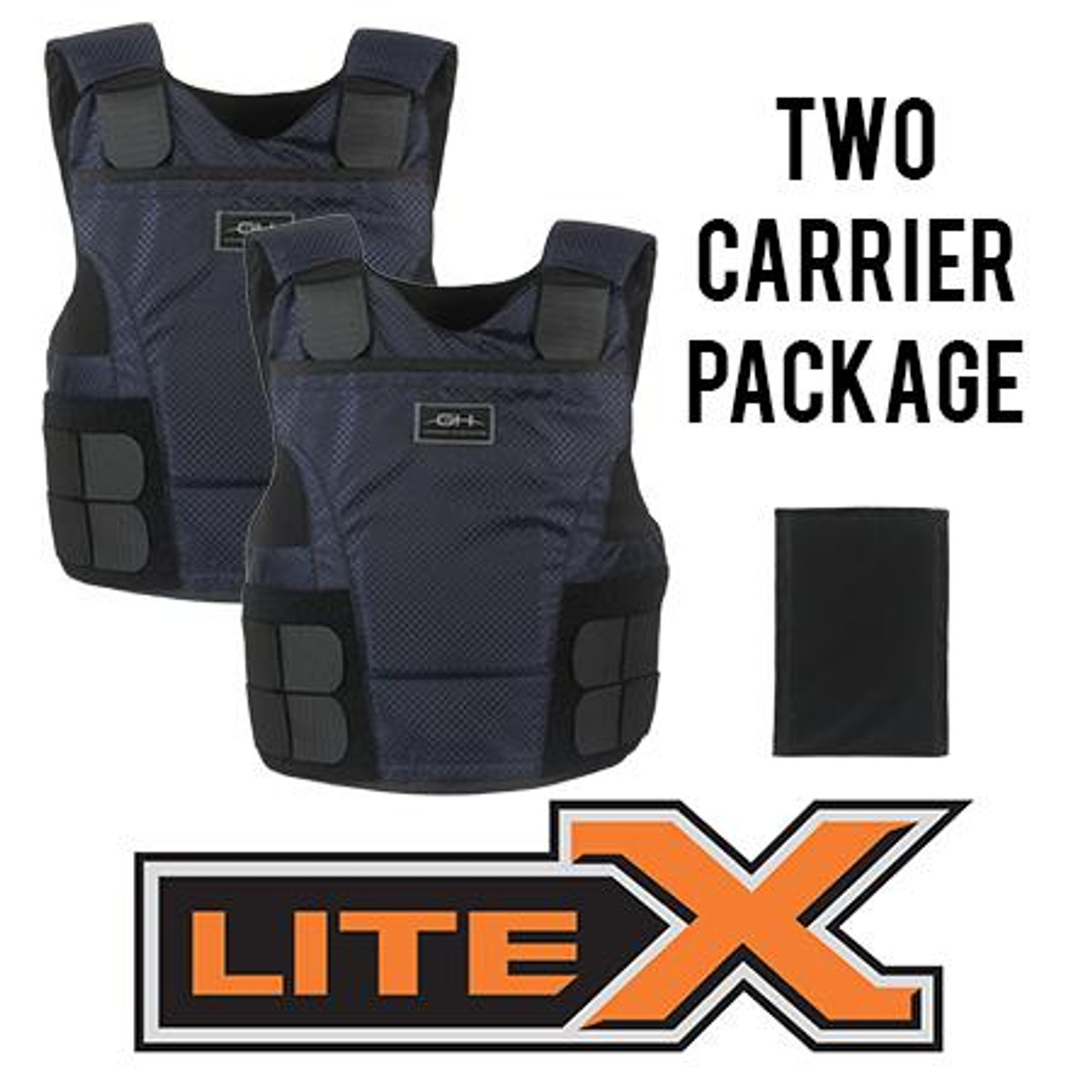 GH ARMOR SYSTEMS GH-LX02-II-M-2-XLRN M/MALE, DARK NAVY, XL REG, (2) CONCEALAB
