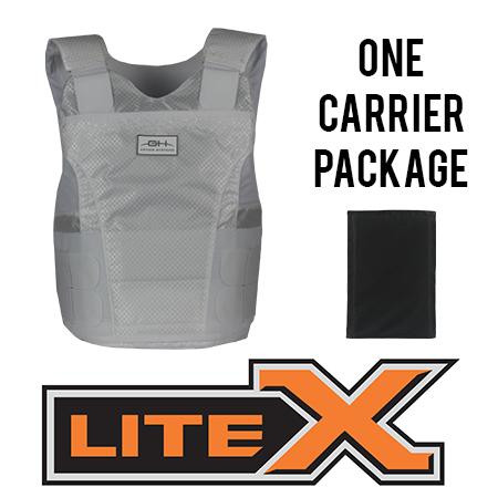 GH ARMOR SYSTEMS GH-LX02-II-M-1-2XLRW M/MALE, WHITE, 2XL REG, (1) CONCEALABLE