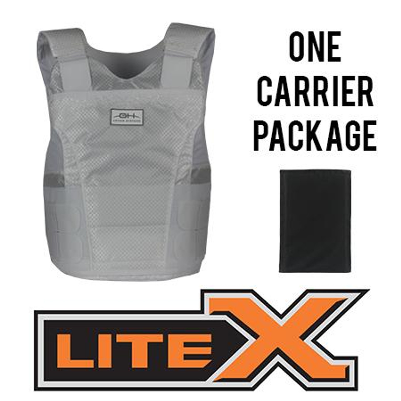 GH ARMOR SYSTEMS GH-LX02-II-M-1-LSW M/MALE, WHITE, LG SHORT, (1) CONCEALABLE