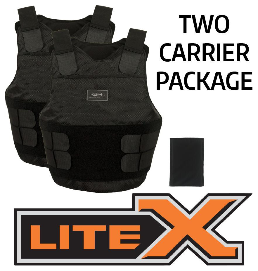 GH ARMOR SYSTEMS GH-LX02-IIIA-M-2-XLXLN LITEX LX02 LEVEL IIIA CARRIER PACKAGE