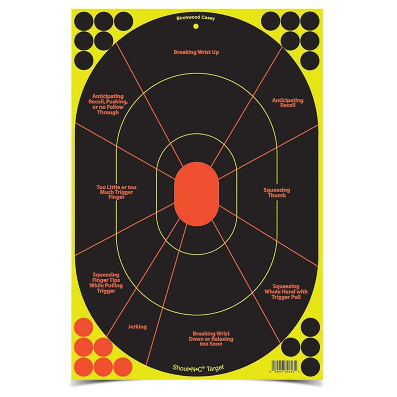 BIRCHWOOD CASEY BC-34657 SHOOT-N-C 12 X 18 INCH HANDGUN TRAINER T