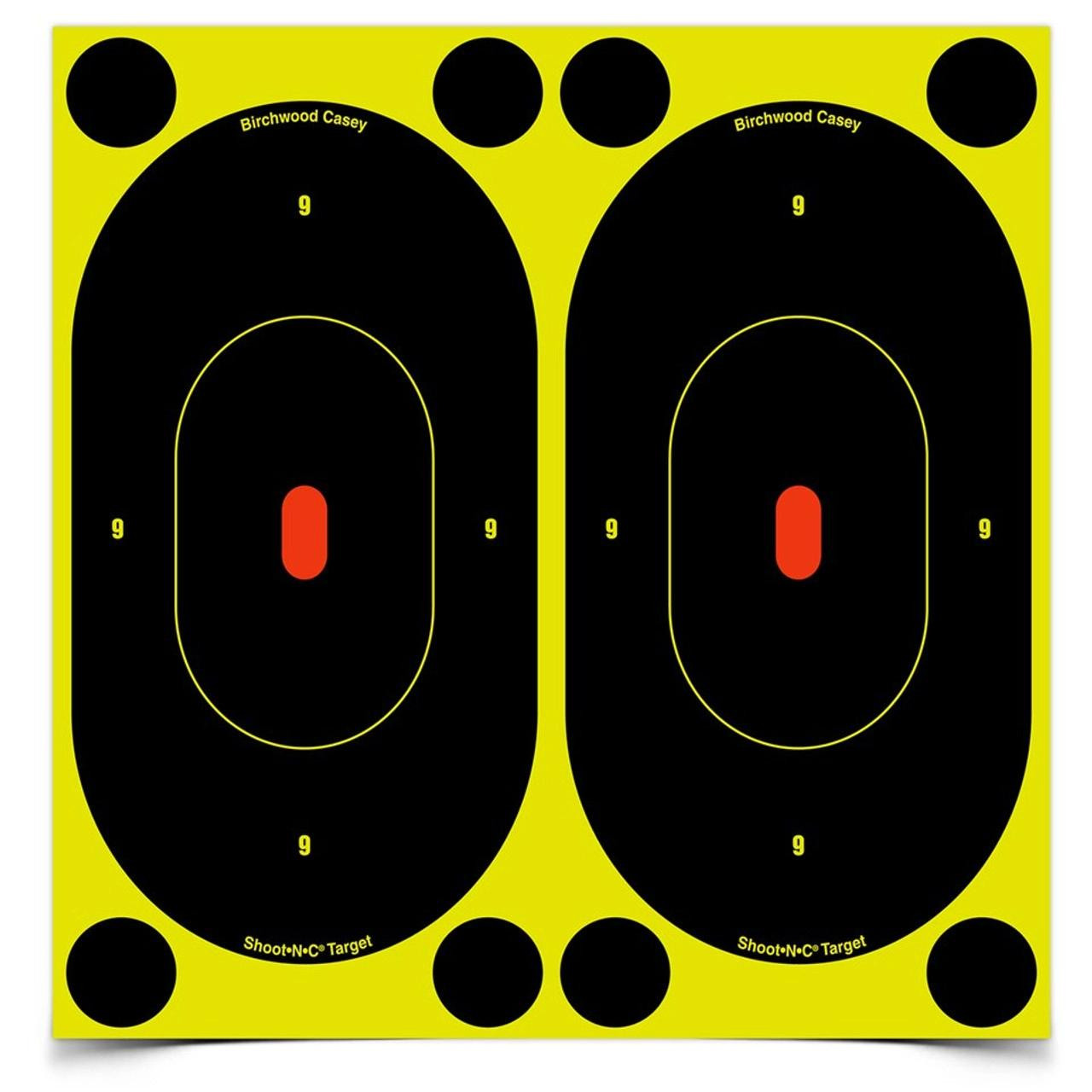 BIRCHWOOD CASEY BC-34750 SHOOT-N-C 7 INCH SILHOUETTE TARGET