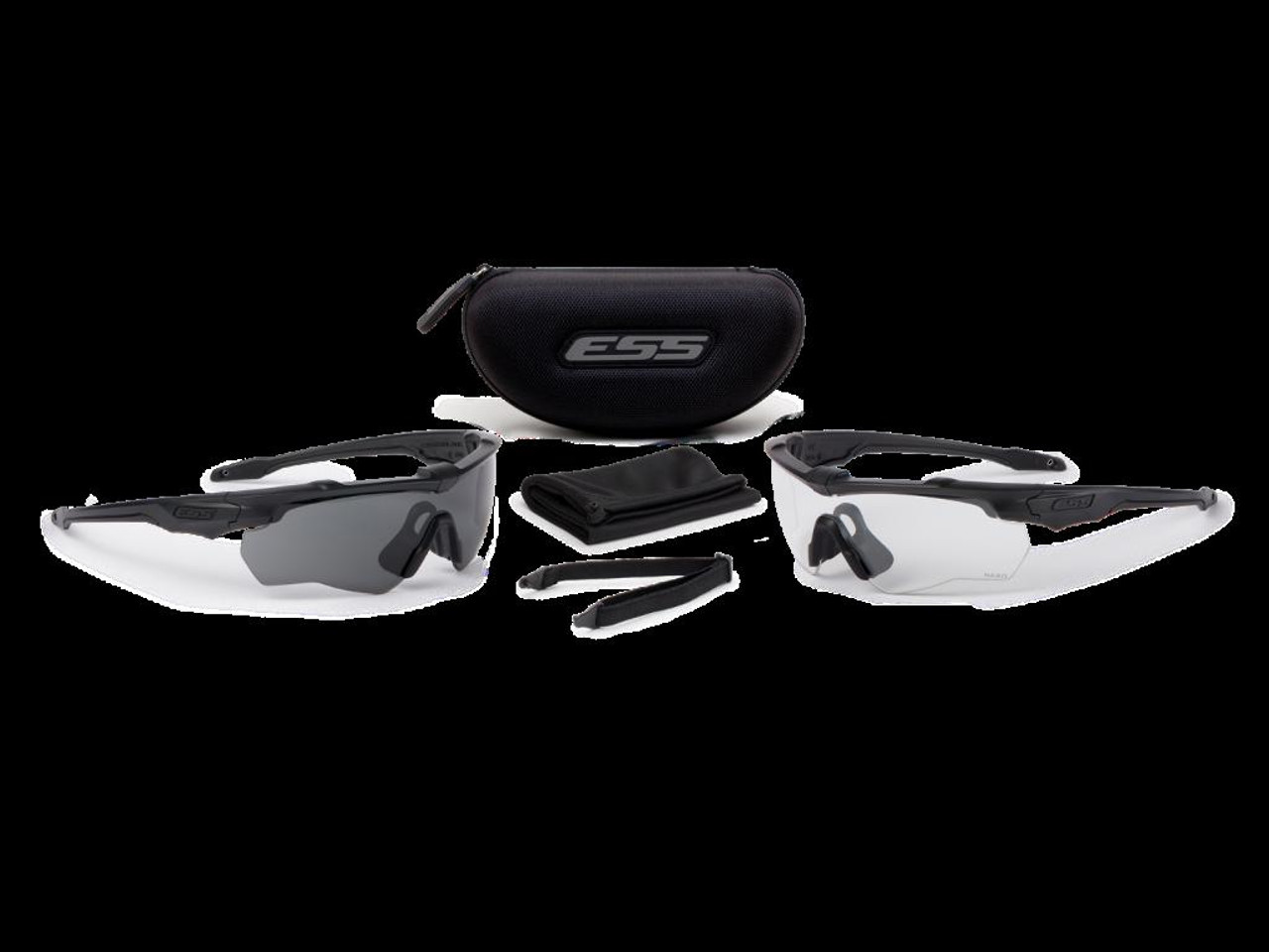 ESS EE9034-03 CROSSBLADE NARO 2X BLACK W/ CLEAR & SMOK