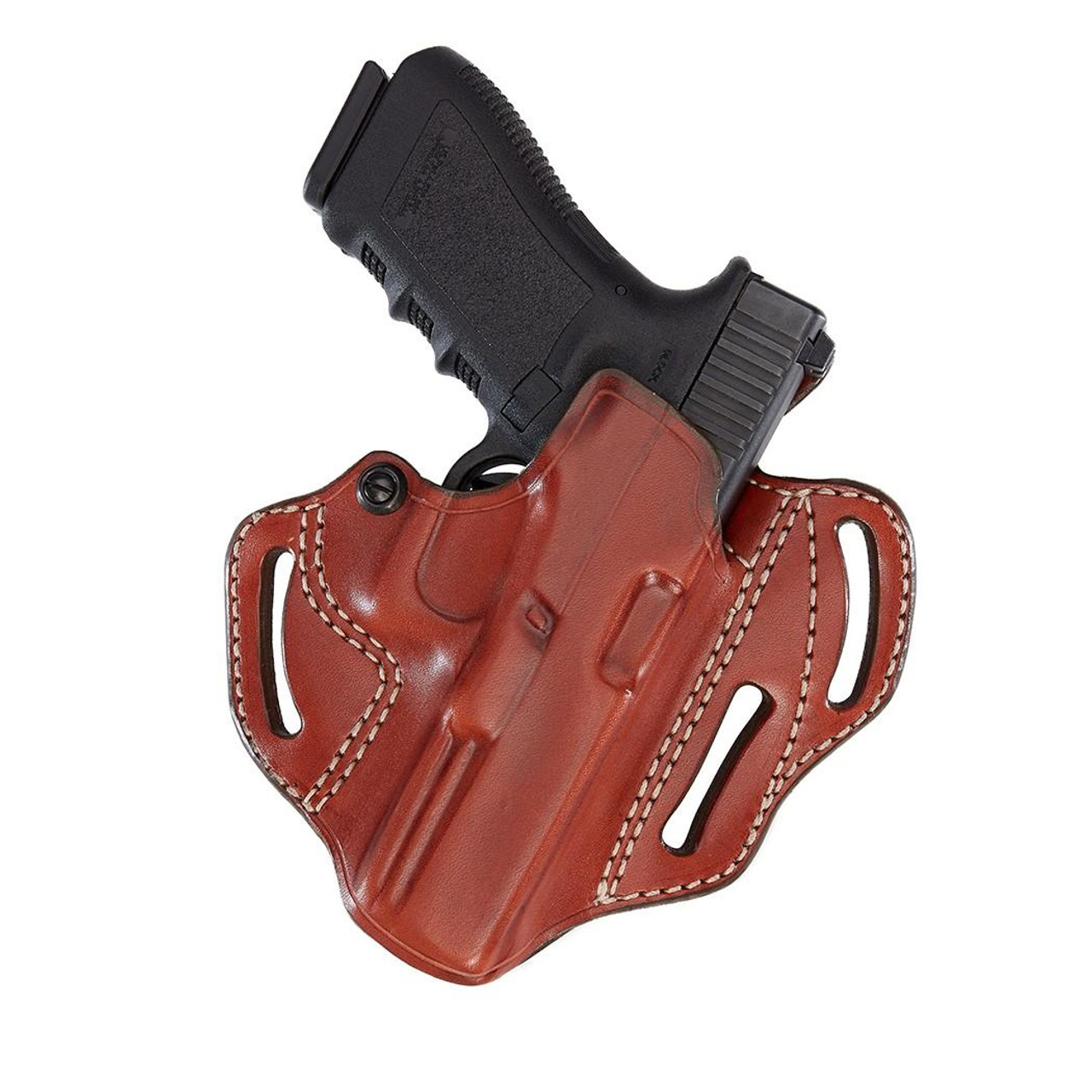 AKER LEATHER H166ATPL-SS365XL CLASSIC 3 SLOT OPEN TOP PANCAKE HOLSTER