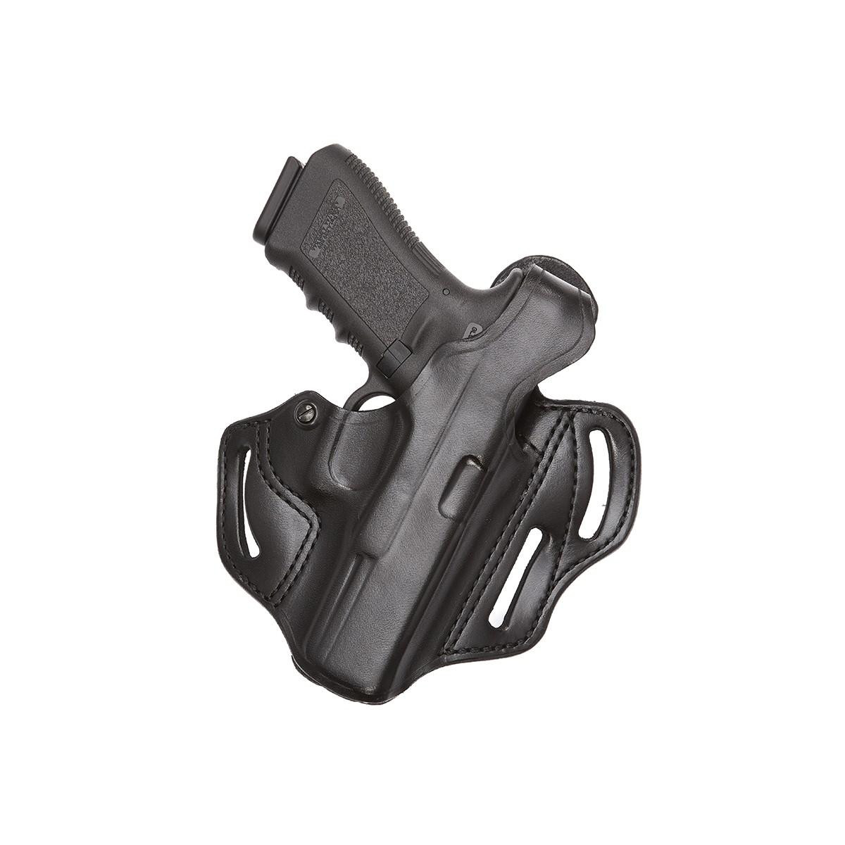 AKER LEATHER H166BPL-SS365 CLASSIC 3 SLOT PANCAKE HOLSTER