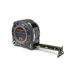 APEX TOOL GROUP L1125B SHOCKFORCE NITE EYE TAPE MEASURE, DUAL S