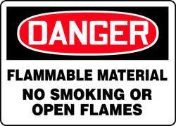 ACCUFORM SIGNS MSMK243VP ACCUFORM MSMK243VP DANGER SIGN, FLAMMABL