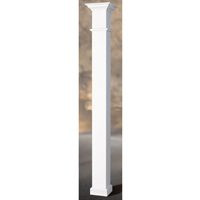 AFCO INDUSTRIES 8"X8' 8INX8FT SQ WHT WLLNGTN POSTSET