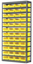 AKRO-MILLS AS1279120Y BIN SHLVNG,12INX79INX36IN, YELLOW