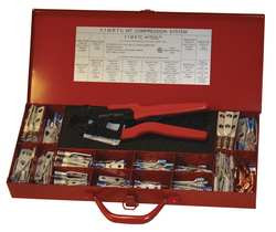 BURNDY Y1MRTCKIT 17.85" CRIMPER AND CONNECTOR KIT 16 TO 4