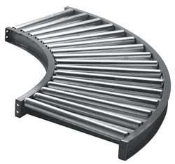 ASHLAND CONVEYOR W4F90KA03B22 ROLLER CONVEYOR 90 CURVED 24-3/4 IN