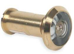 BATTALION 1HEW3 DOOR VIEWER BRASS 200 DEG VIEWING ANGLE
