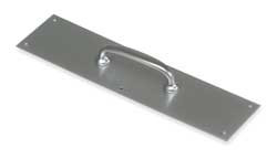 ROCKWOOD MANUFACTURING CO, INC. 132 X 70C.3 PULL PLATE,OVAL GRIP,BRASSGRIP,,4 X16 IN