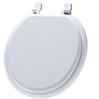 BEMIS MFG 66TT-000 TOILET SEAT RND WOOD WHITE