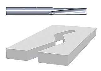 BOSCH POWER TOOLS 85611M SOLID CARBIDE 2-FLUTE ROUTER BIT,1/4"
