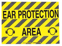 BRADY SPC ABSORBENTS 104502 14 IN X18 IN B534FS BK/YL EAR PROTECTION