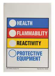 BRADY SPC ABSORBENTS 20036VLS HMIG LABEL 5-7/8 IN H 4 IN W PK 50