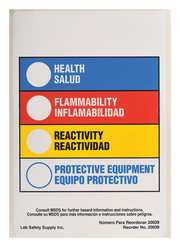 BRADY SPC ABSORBENTS 20039LS HMIG LABEL 4 IN W 5-7/8 IN H PK 100