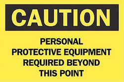 BRADY SPC ABSORBENTS 25205 SIGN,CAUTION,10X14",BK/YEL,ENG,TEXT