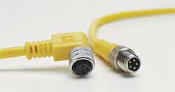 BRAD HARRISON 4R4P06A27C300 4 AMP, M8 MALE STRAIGHT RECEPTACLE