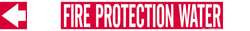 BRADY SPC ABSORBENTS 5689-HPHV PIPE MRKR FIRE PROTECTION WATER WHITE