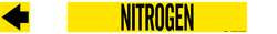 BRADY SPC ABSORBENTS 5729-HPHV PIPE MARKER NITROGEN YEL 8 IN OR GREATER