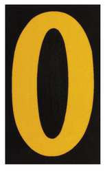 BRADY SPC ABSORBENTS 5890-O REFLECTIVE NUMBERS AND LETTERS,O,PK25