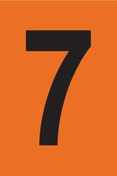 BRADY SPC ABSORBENTS 5910-7 REFLECTIVE NUMBERS AND LETTERS 7 PK 25