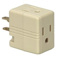 COOPER WIRING 1482V-BOX IVRY 3OUTLET 3WIRE CUBE TAP