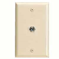 COOPER WIRING 2128V-BOX 1G IVORY TELEPHONE/COAX PLATE