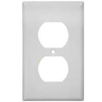 COOPER WIRING 2132W-BOX 1G STD WHT DUPLEX RECPT PLATE
