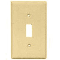 COOPER WIRING 2134V-BOX 1G STD IVORY TOGGLE PLATE